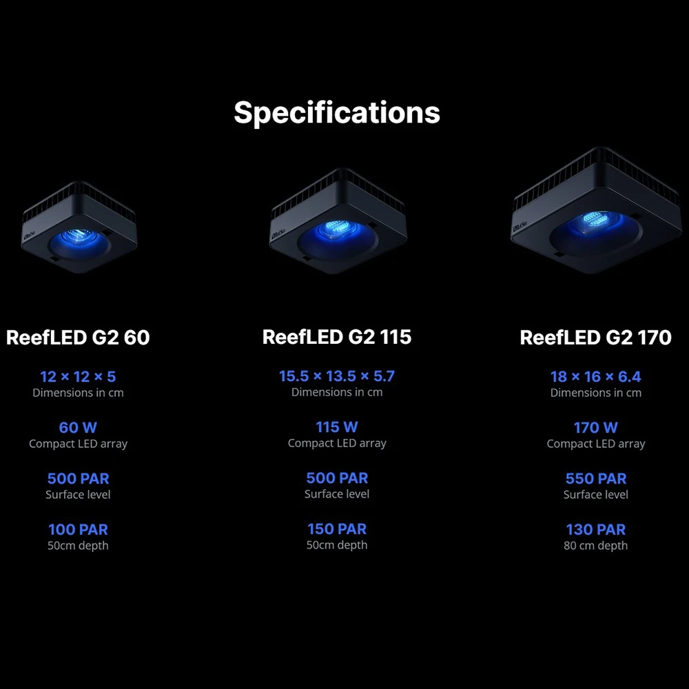 RedSea ReefLED G2 60/115/170 n - Reef Lighting avis et prix
