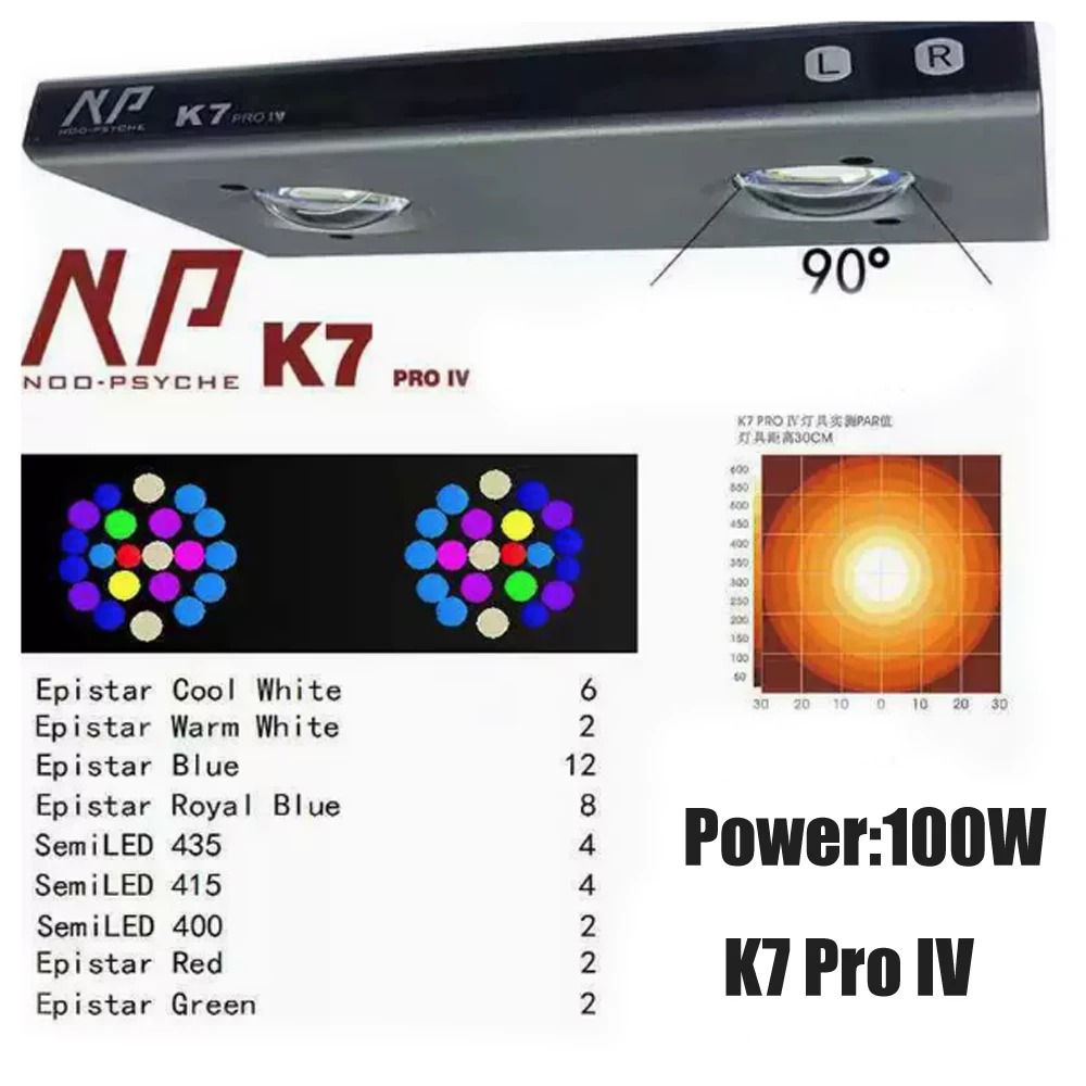 Lampe LED pour aquarium d'eau  - Saltwater Tank avis et prix